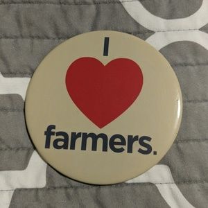 I Love Farmers Pin